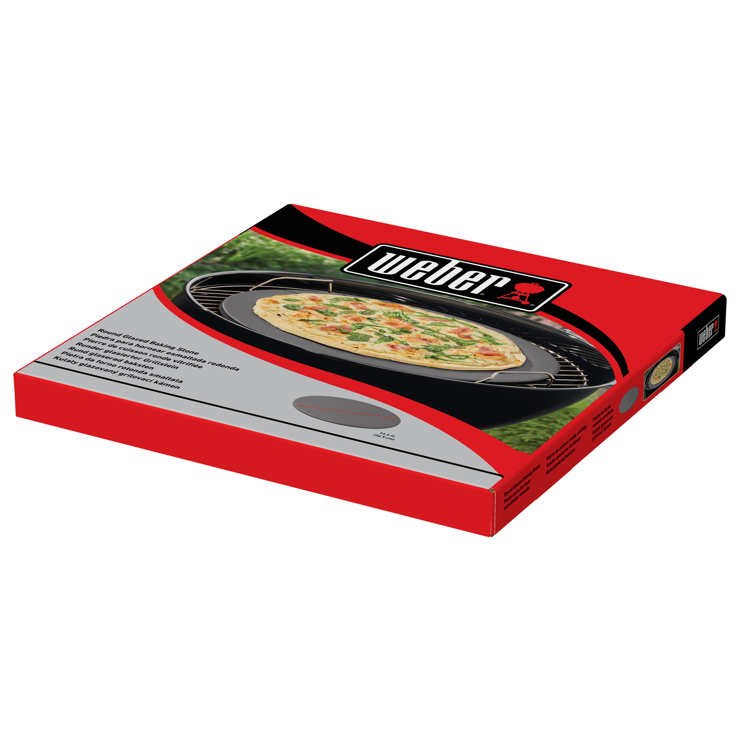 Weber® Glasierter Pizzastein Ø 36 cm (18412) - Weber