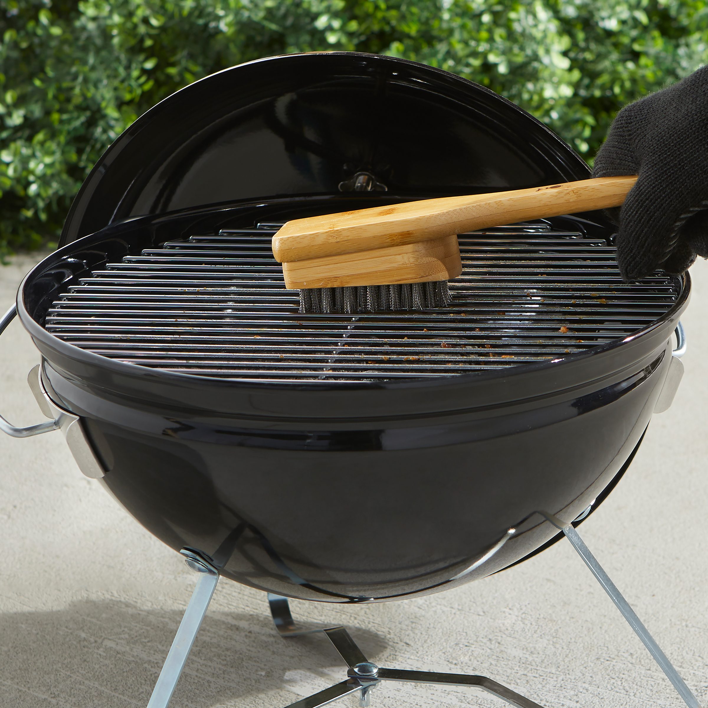 Weber® Grillbürste mit Bambusholzgriff, 30 cm (6275) - Weber