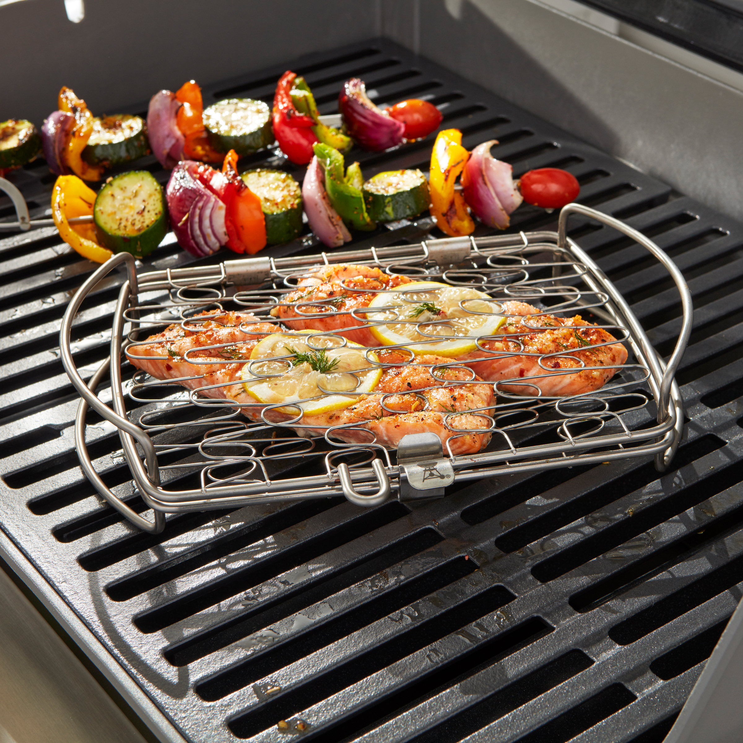 Weber® Edelstahl Fisch- und Gemüsehalter, klein (6470) - Weber