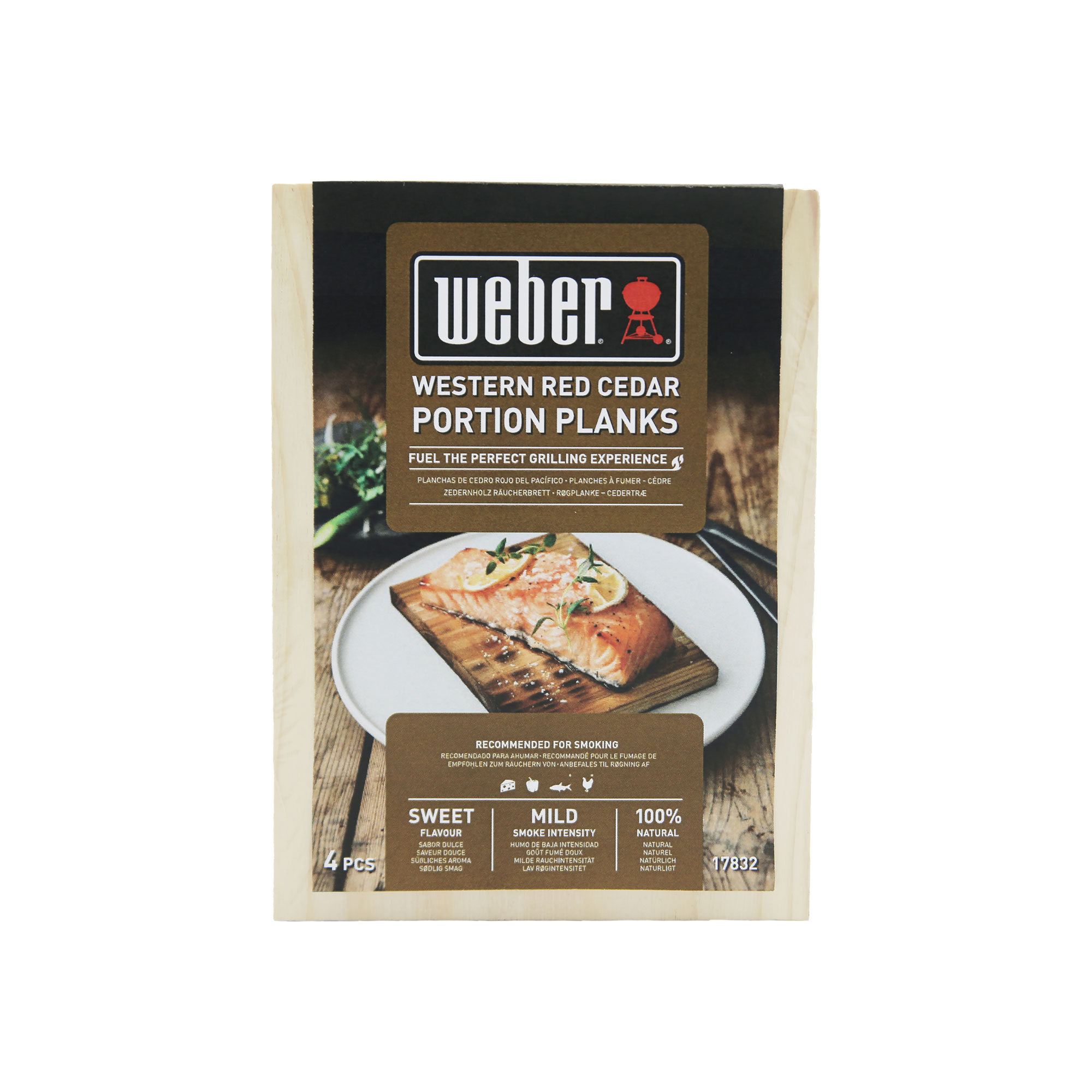 Weber® 4er-Set Räucherbretter Zedernholz, klein (17832)