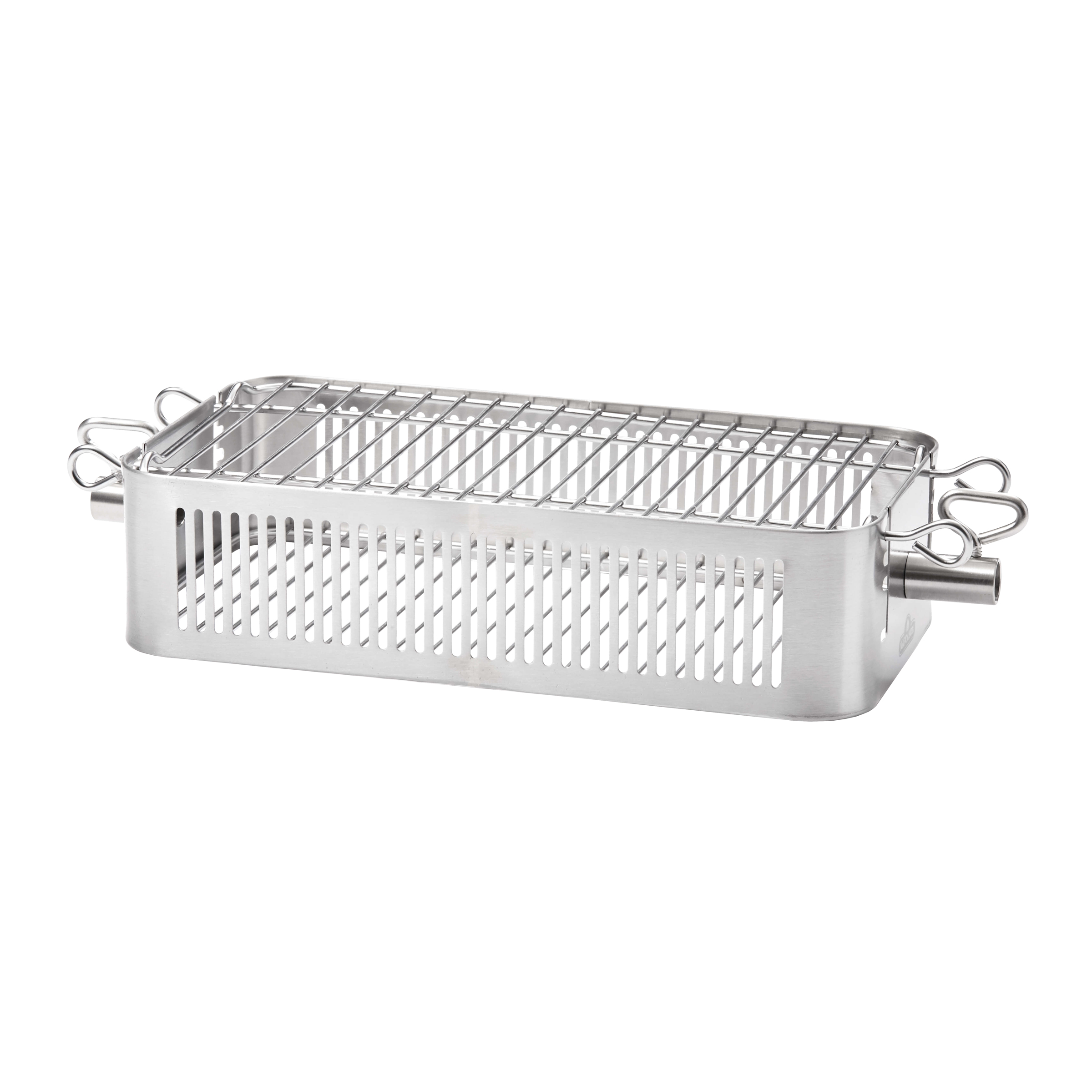 Napoleon® Edelstahl Drehspießkorb, einstellbar (57013) Napoleon® Edelstahl Drehspießkorb, einstellbar (57013)