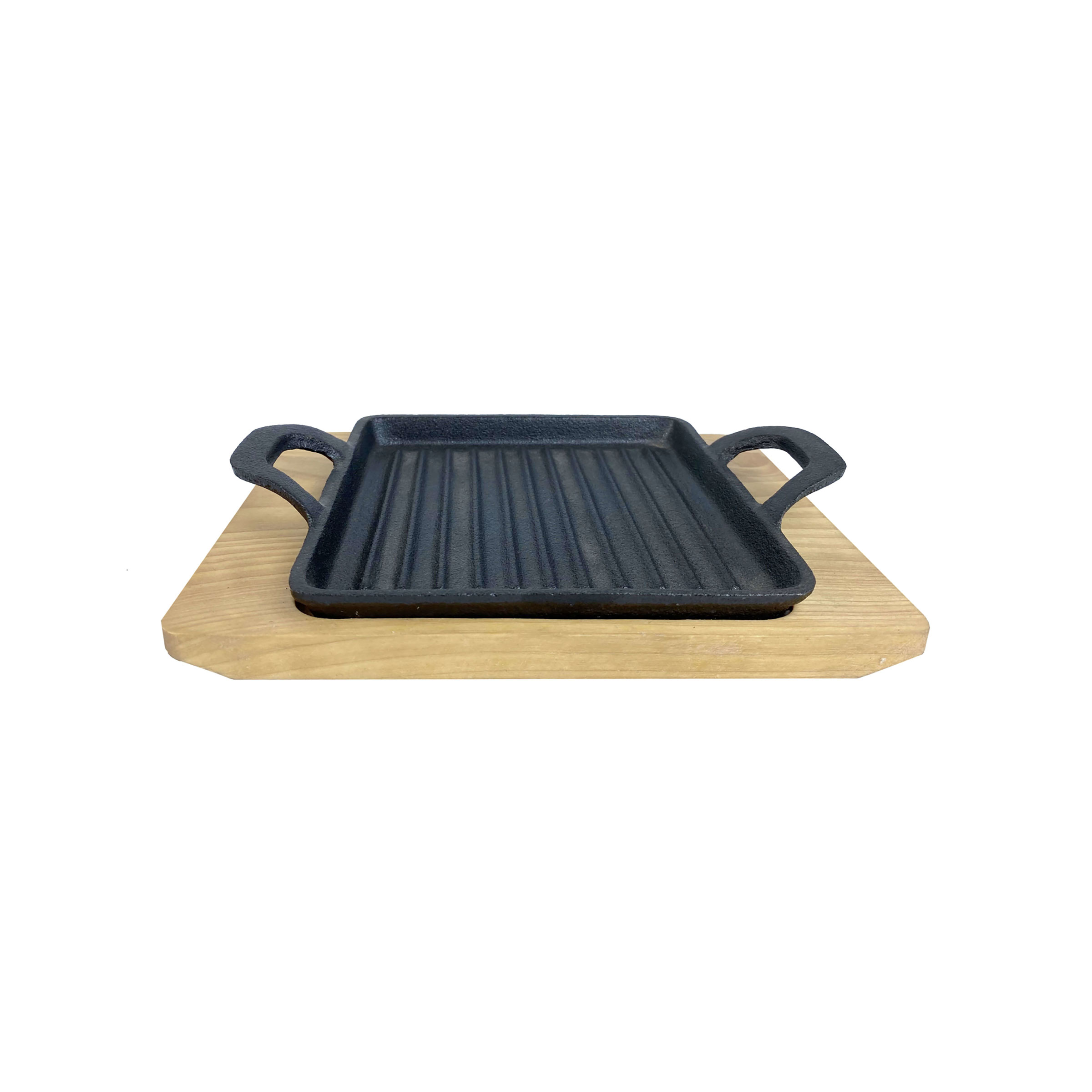 Gusseisenkuss® Guss-Grillpfanne mit Untersetzer (9713)