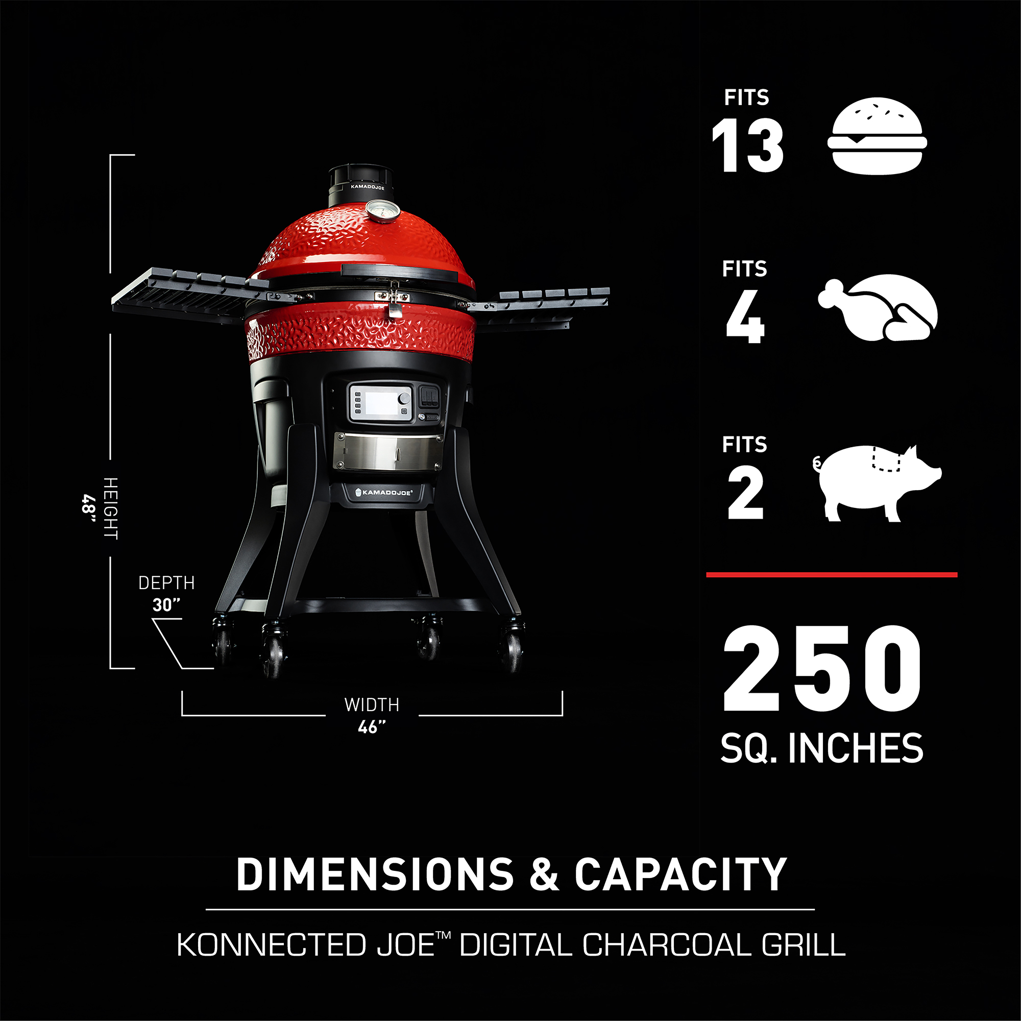 Kamado Joe® Keramikgrill Konnected Joe™ Digital (KJ15041523) - Kamado Joe